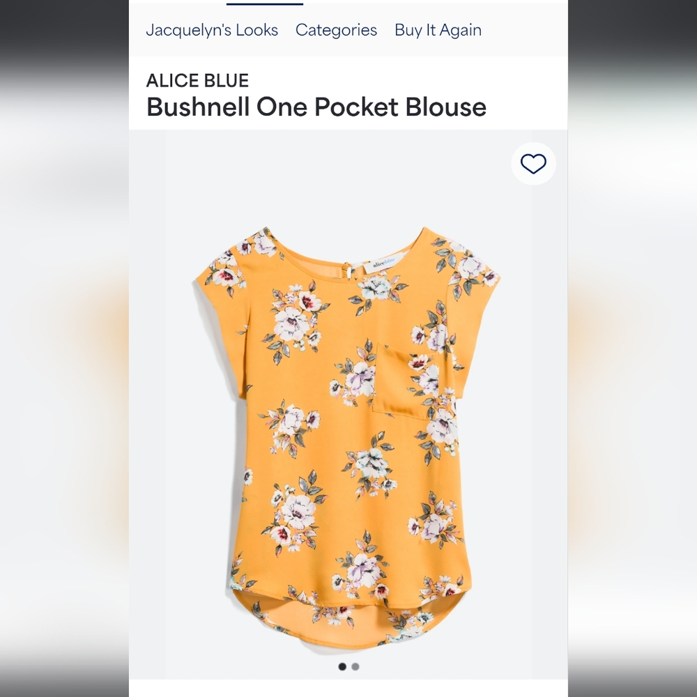 Beautiful Flowy marigold colored dress shirt from Stitch Fix. Size small